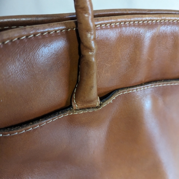 Patricia Nash large Paris satchel, tooled leather - Picture 13 of 16